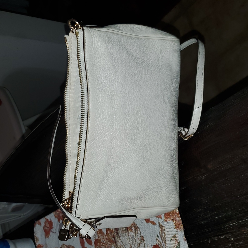 Coach Off-White Leather Crossbody Bag - Picture 10 of 16